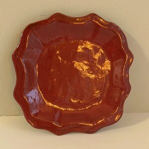 NEW Handmade Pottery Small Tray in Rich Red